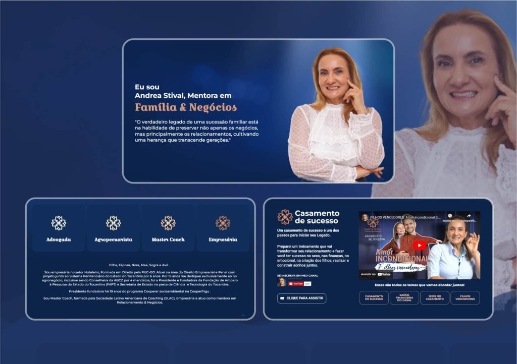 ANDREA STIVAL: Além de um site, autoridade e transformação pessoal