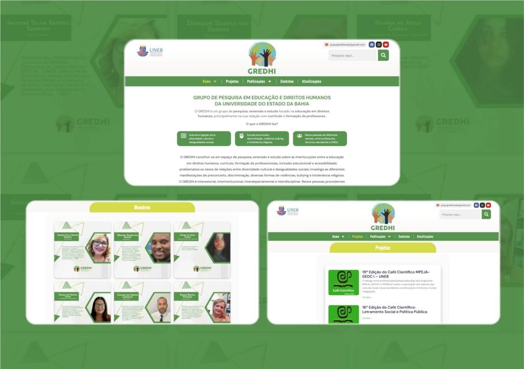 GREDHI: Site de univerdade, blog e livros