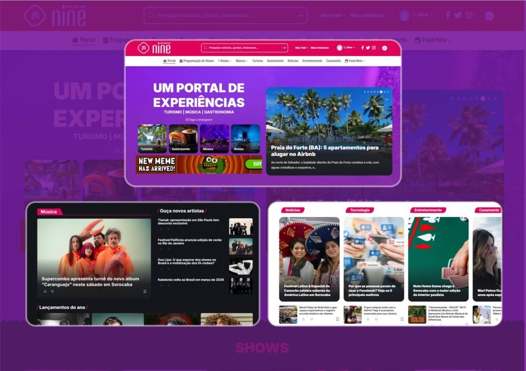 PORTAL NINE: Conteúdos e estilo de vida