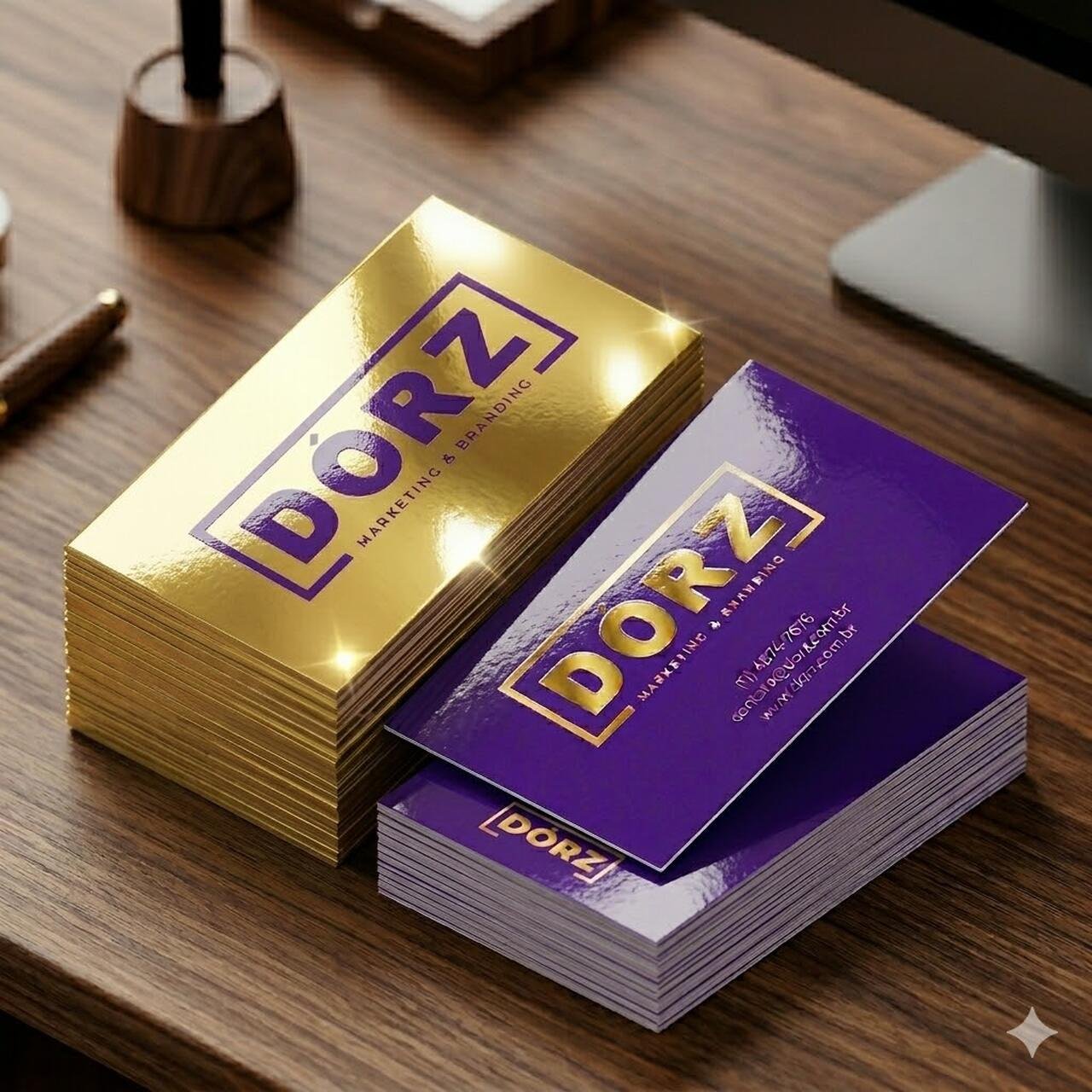 1000 Cartão de Visita - Couché Brilho 300g - 4x4