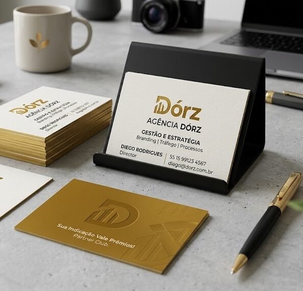 Cartão de Visita + Arte 4x0 - 1.000 unidades