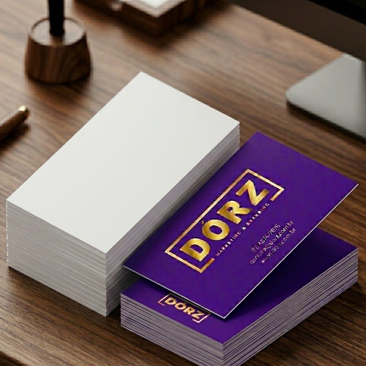 1000 Cartão de Visita - Couché Brilho 300g - 4x0